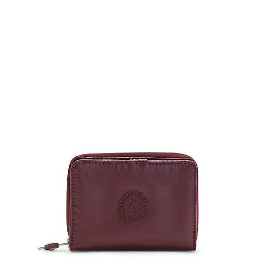 Kipling Money Love Metallic Small Wallet Pung Bordeaux | DK 2206WN